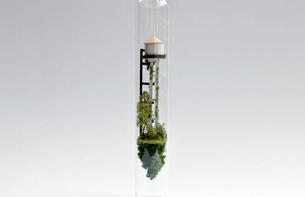 Vertical Dwellings in Glass Test Tubes
