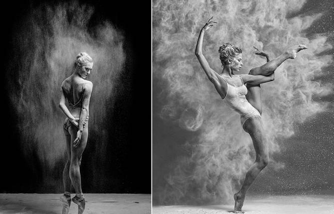 Ballerinas Portraits in Flour