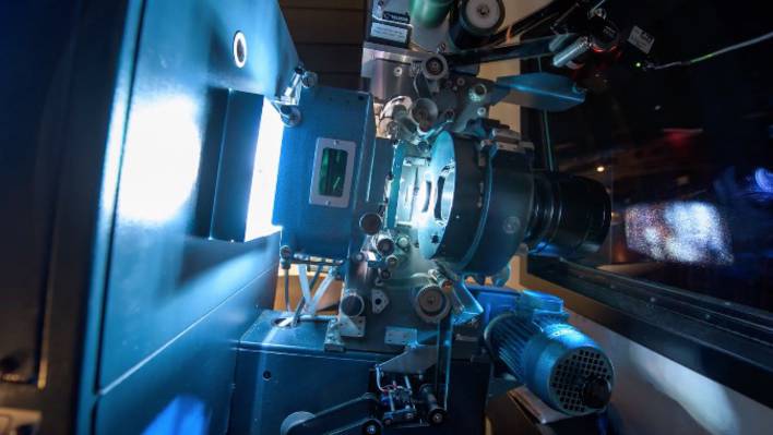 70mm Film Projector of The Hateful Eight
