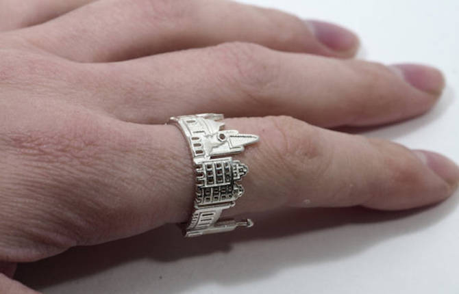 Architecture Rings Celebrating Iconic Skylines of Cityscapes