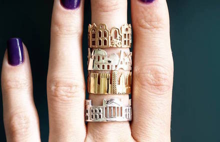 Architecture Rings Celebrating Iconic Skylines of Cityscapes