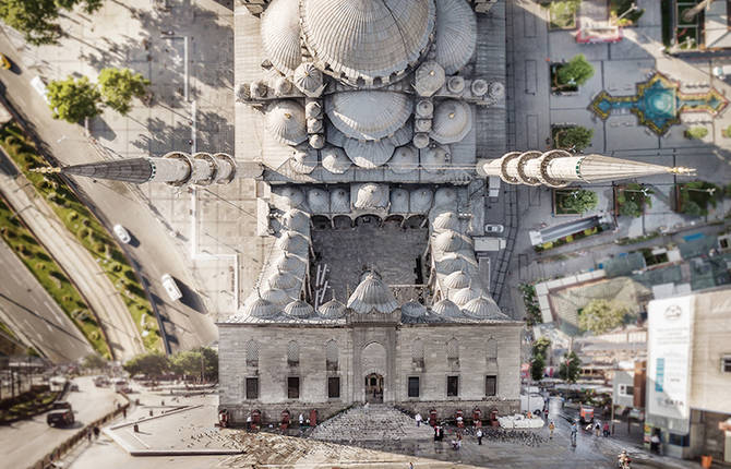 Inception-Like Digital Manipulations of Istanbul Landscapes