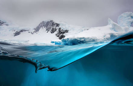 Above and Below a Glacier