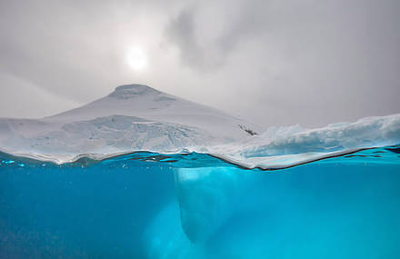 Above and Below a Glacier