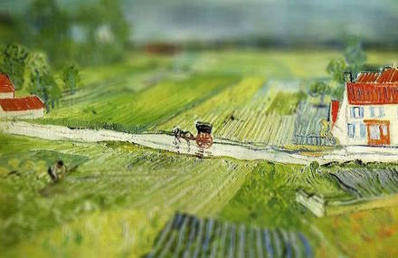 Tilt Shift Reimaginations of Van Gogh Iconic Paintings