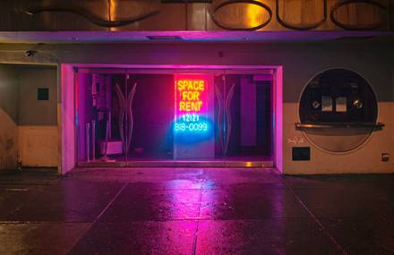 Photographs of American Urban Landscapes at Night