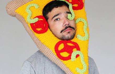 Funny Crocheted Food Hats