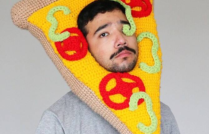 Funny Crocheted Food Hats