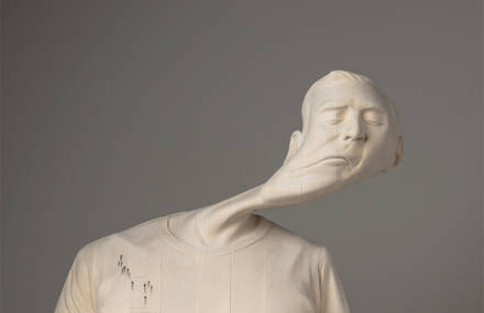 Distorted Wood Sculptures by Paul Kaptein