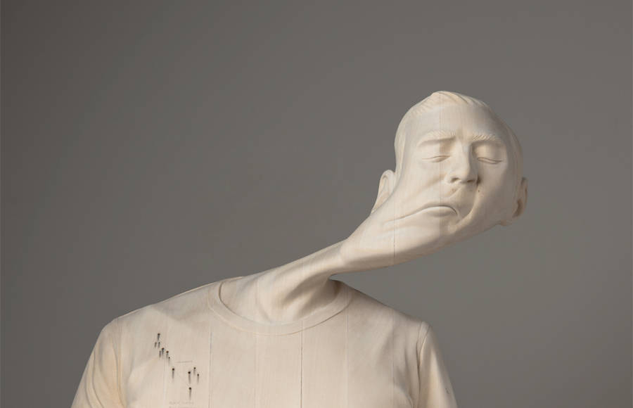 Distorted Wood Sculptures by Paul Kaptein