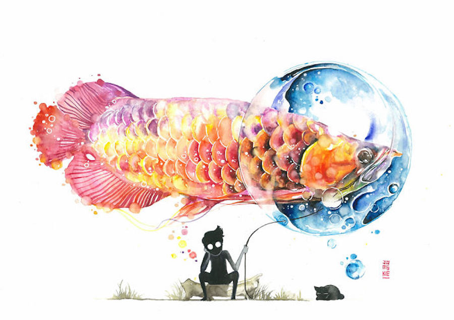 dreamlikewatercolorillustrations9