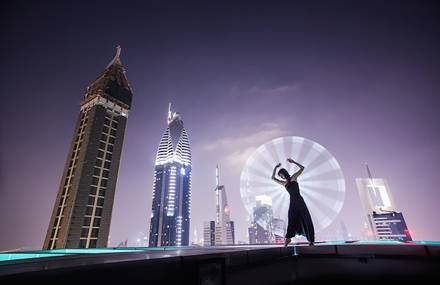 Hypnotic Light Painting Portraits of Dancers and Acrobats in Landscapes