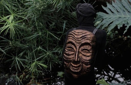 Backpacks Shaped Like Ethnical Masks