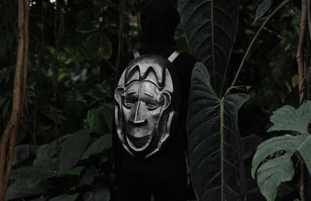 Backpacks Shaped Like Ethnical Masks