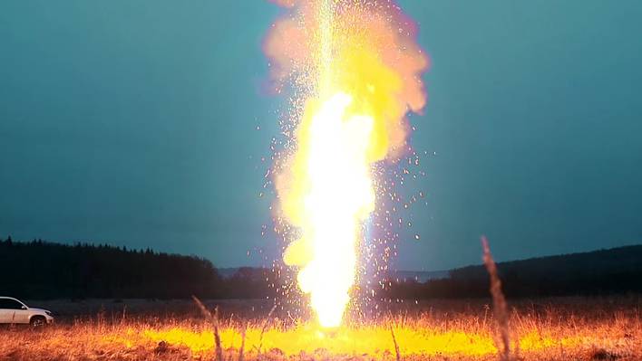 Exploding 10 000 Sparklers in a Barrel