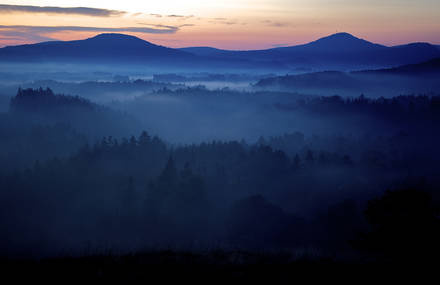 Foggy Bohemian Switzerland Landscapes