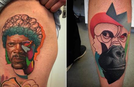 Hyperrealistic and Artful Portraits Tattoos