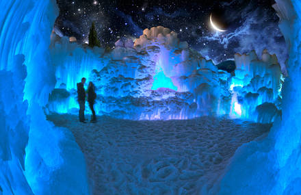 Gigantic Ice Castle Sculptures