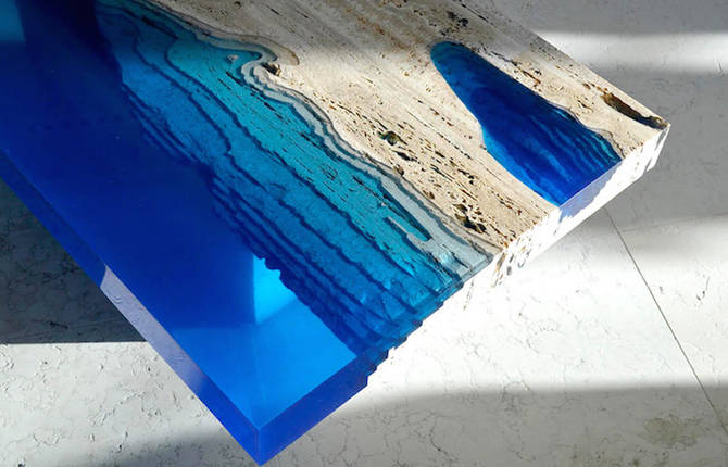 Lagoon Tables by Alexandre Chapelin