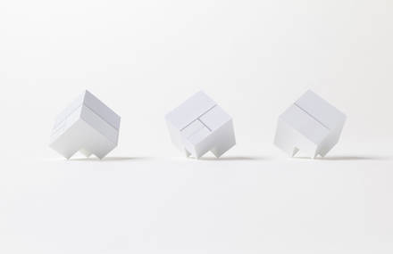 Minimalist Memo Pad Cube by Nendo