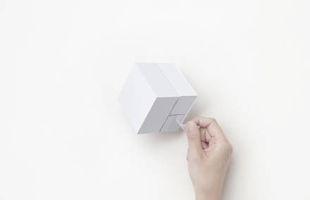 Minimalist Memo Pad Cube by Nendo