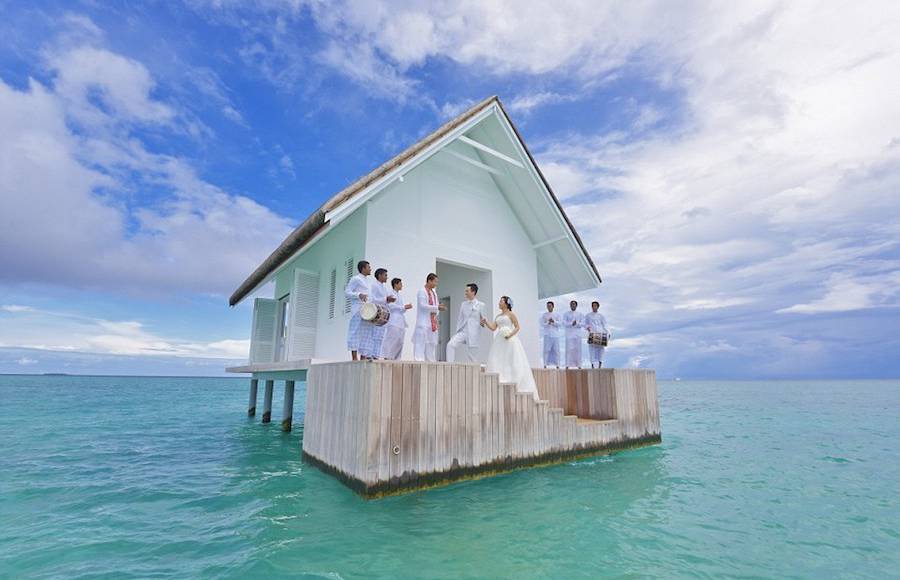 Hotel in Maldives with an Overwater Wedding Pavilion