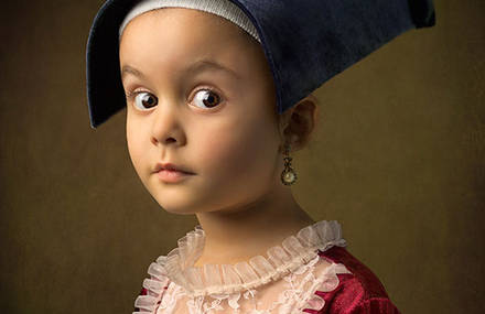 Revisited Classical Paintings With a 5 Year-Old Girl