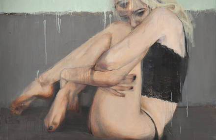 Sensual and Vulnerable Oil Paintings