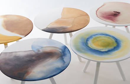 Dyed Plastic Tables Collection