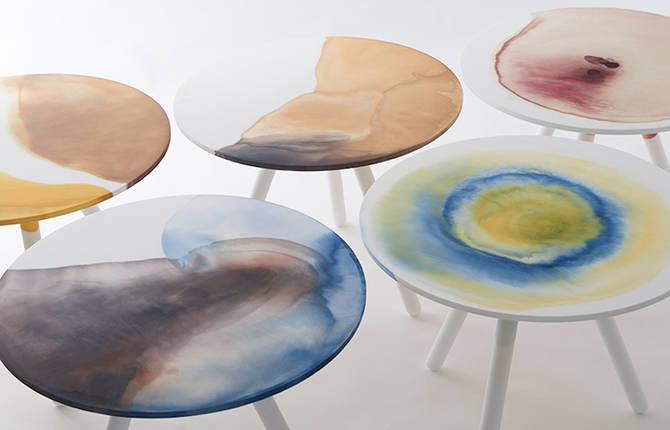 Dyed Plastic Tables Collection