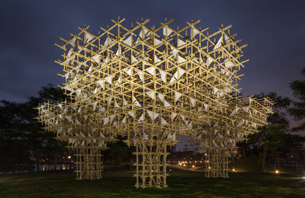 Three Bamboos Installation in China