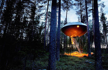 The UFO Hotel in Sweden