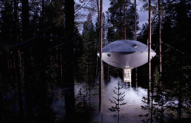 The UFO Hotel in Sweden