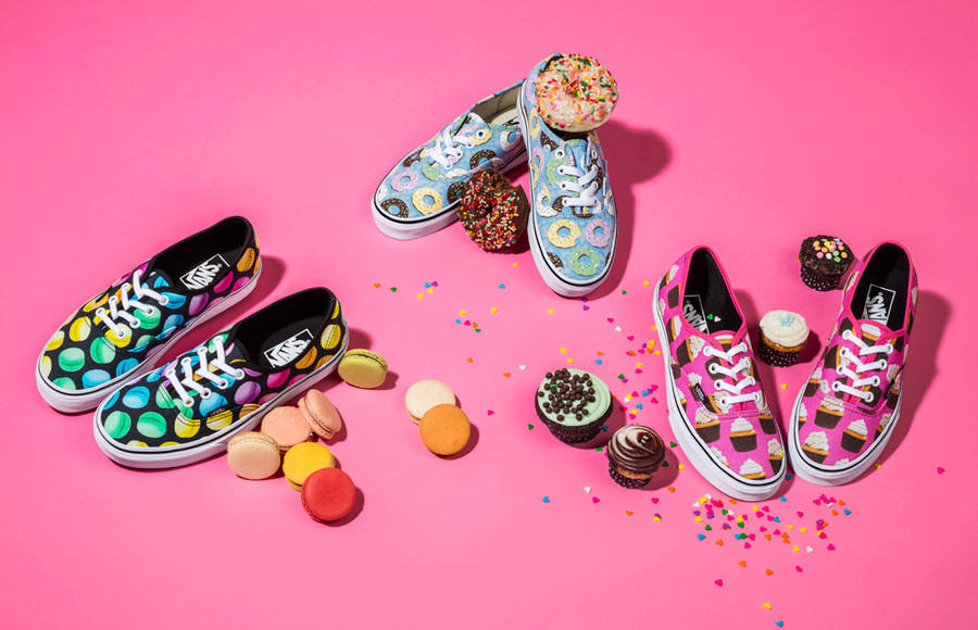 New Vans Sneakers with Favorite Junk Food Meals