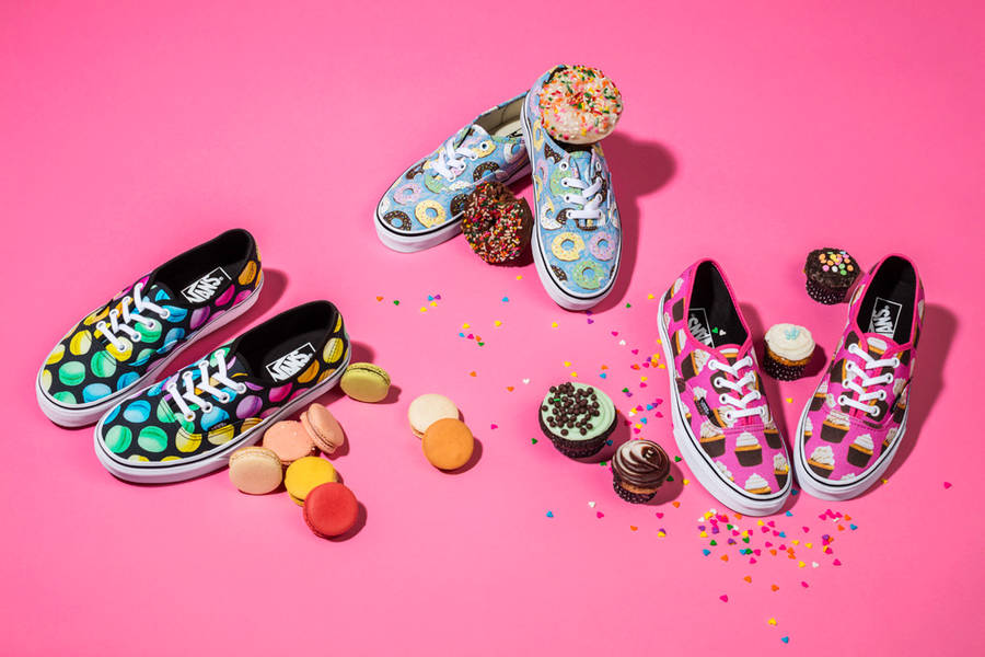 New Vans Sneakers with Favorite Junk Food Meals Fubiz Media