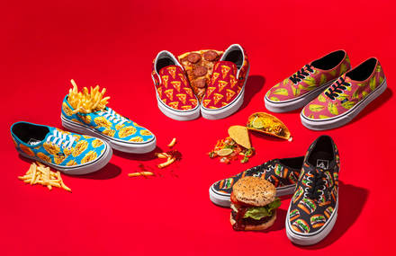 New Vans Sneakers with Favorite Junk Food Meals