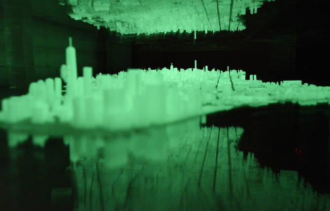 3D-Printed Illuminated New York City Desk