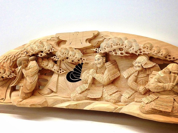 Delicate Traditional Japanese Wooden Sculptures 1