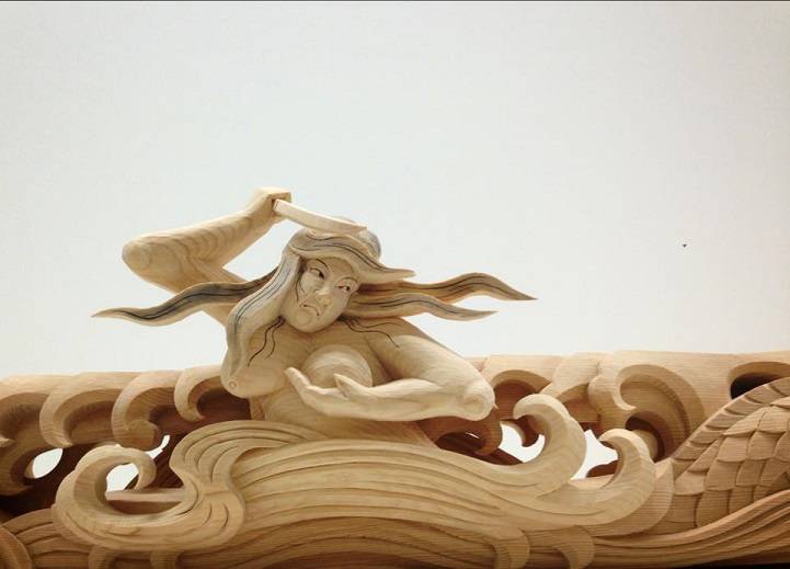 Delicate Traditional Japanese Wooden Sculptures 13