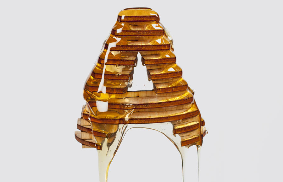 Appetizing Typography in 3D Made with Honey