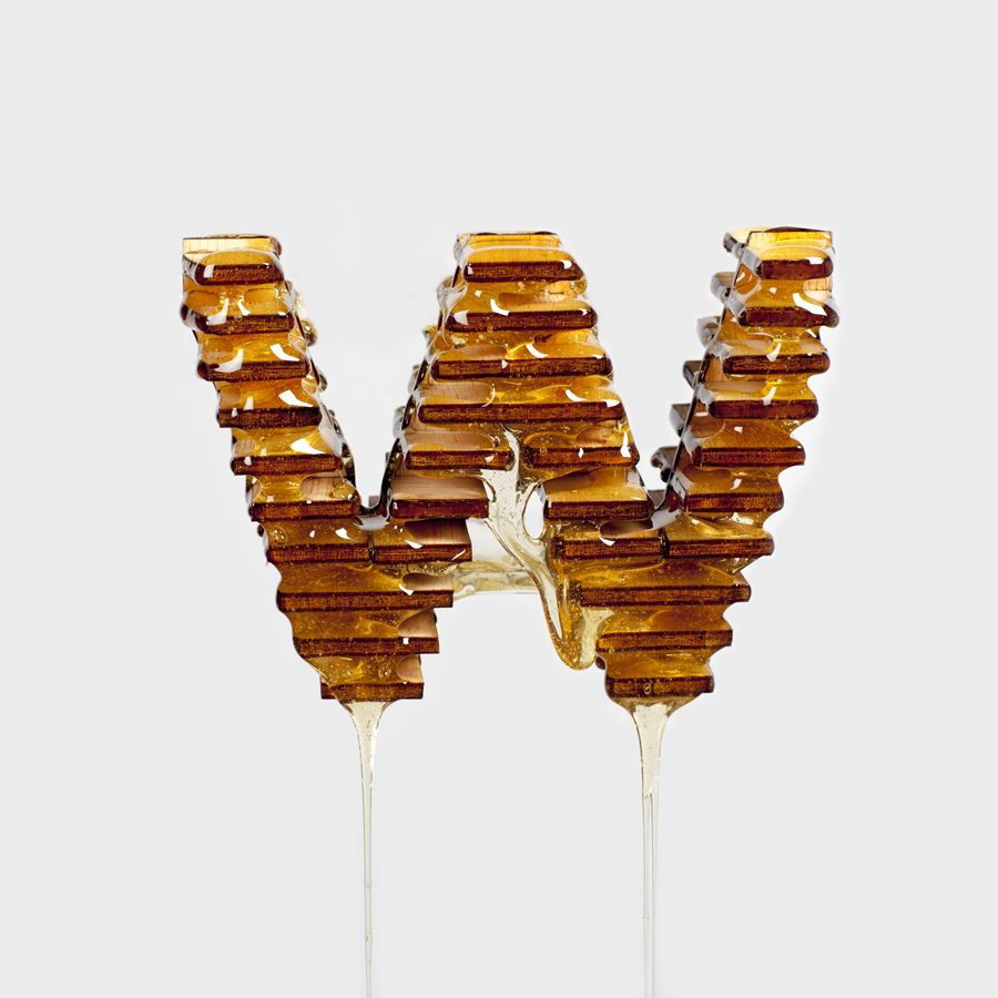 Gourmet Typography Made with Honey 23