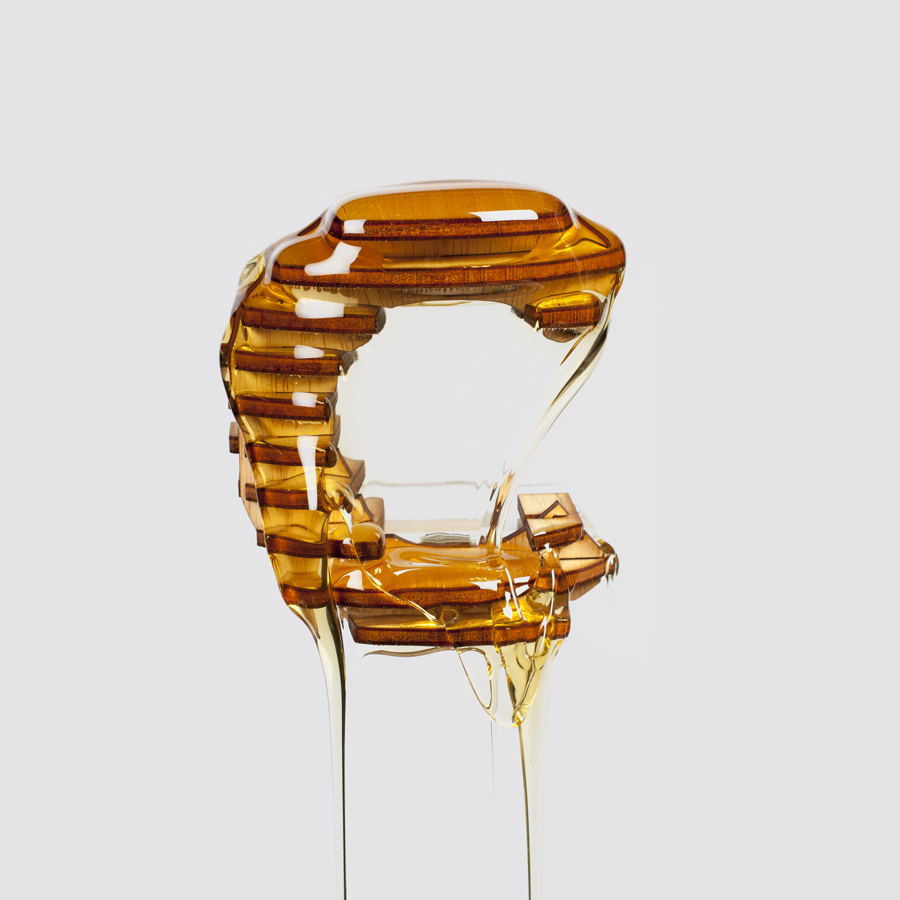 Gourmet Typography Made with Honey 3