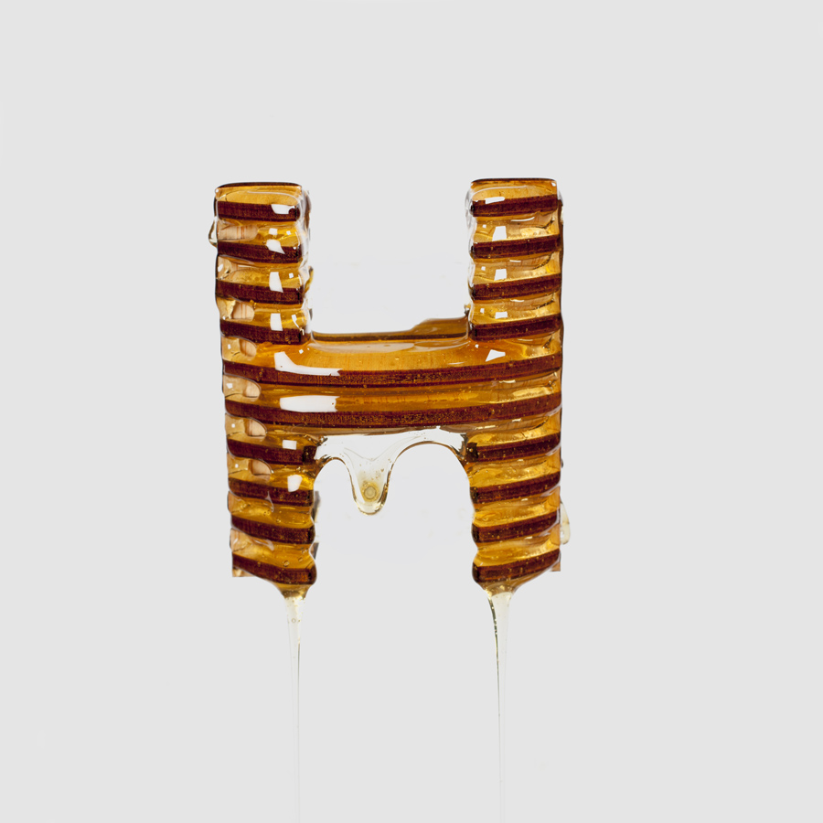 Gourmet Typography Made with Honey 8