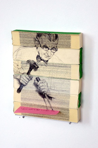 Inventive Pencil Drawings on the Edge of Books 9