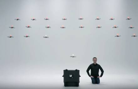 24 Autonomous Drone Flights Choregraphy