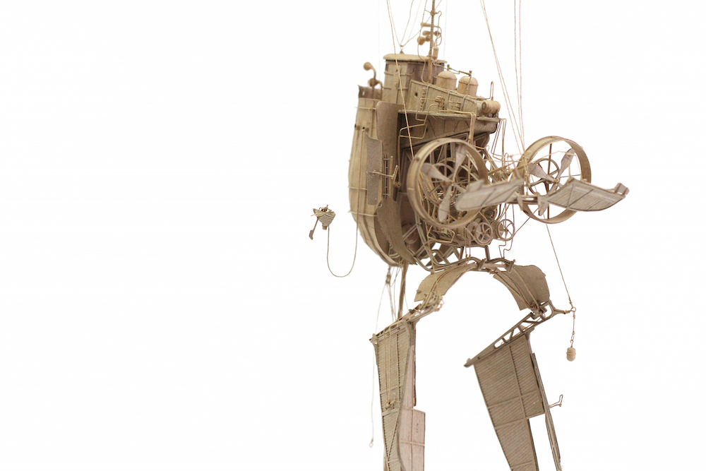 Meticulous Cardboard Flying Machines 8