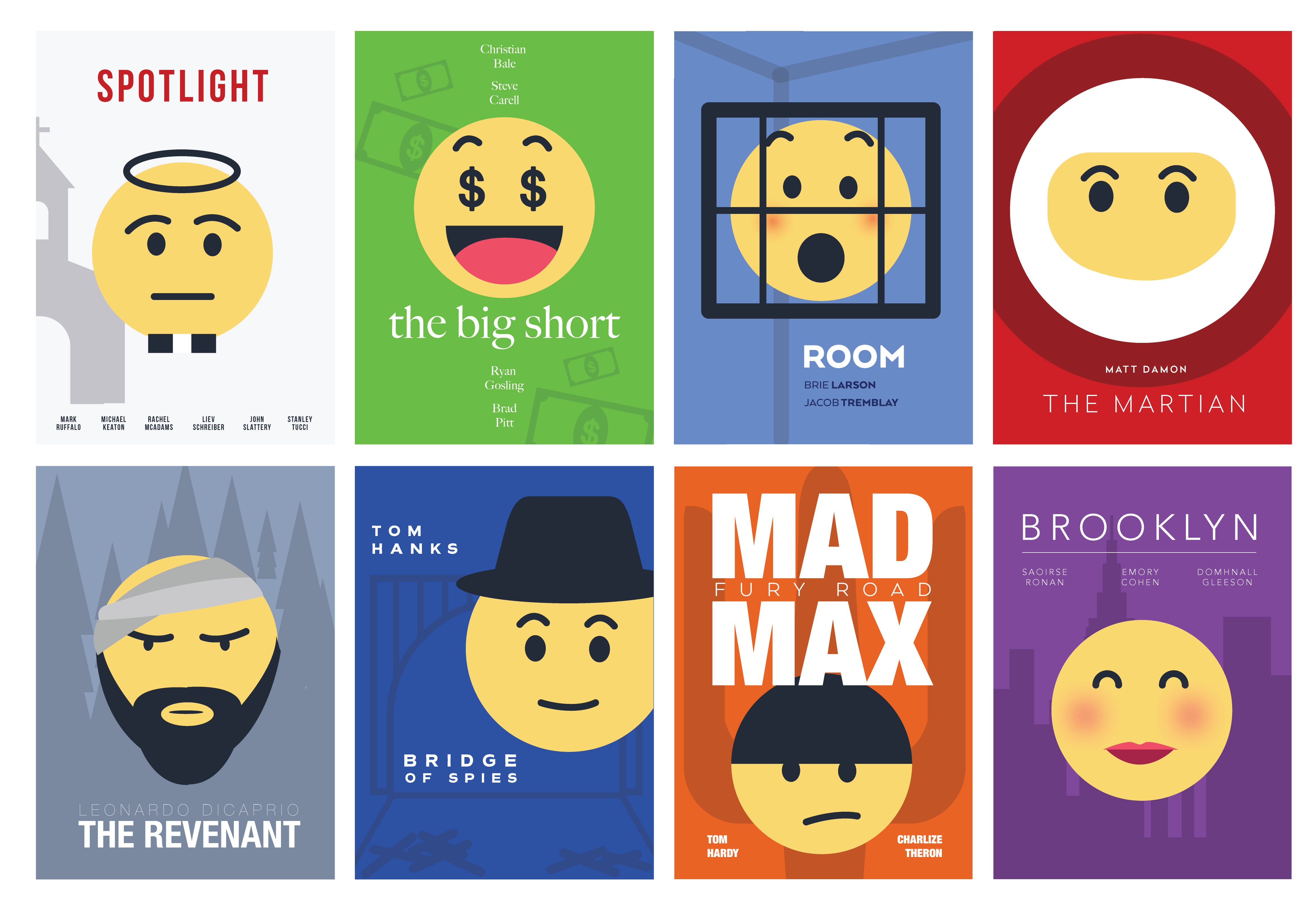 Oscars Funny and Creative Emojis Posters 1