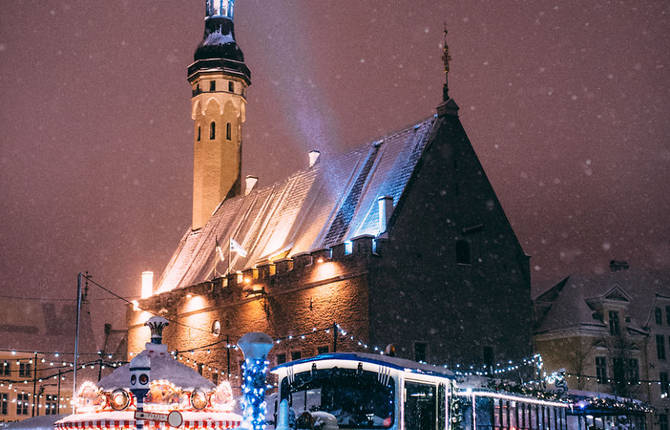 Splendid Pictures of Tallinn in the Blizzard