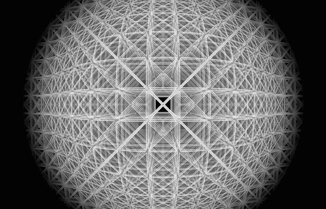 Geometric Sculptures Playing with Perspective