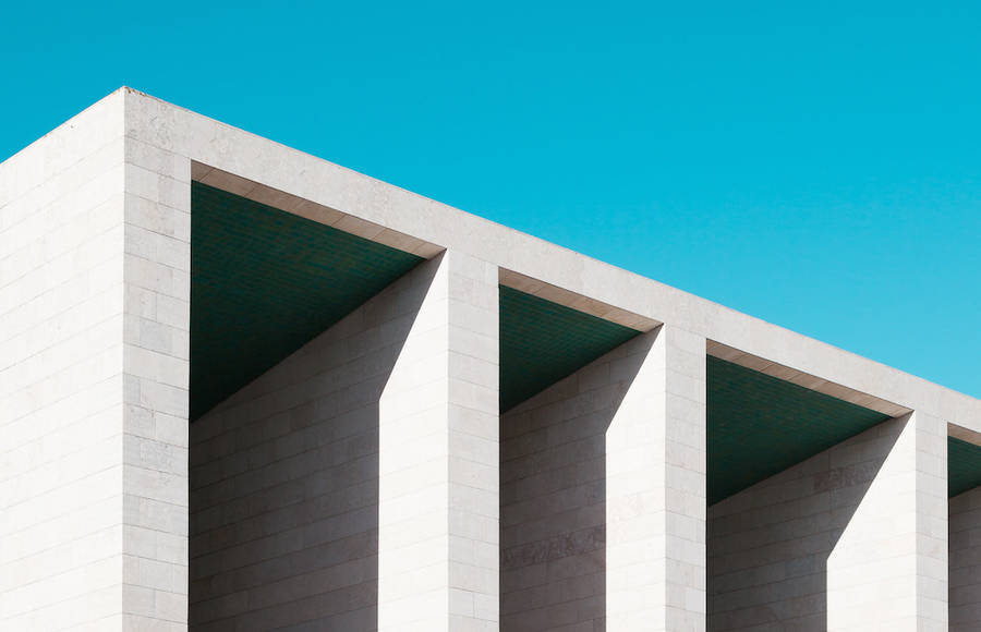 Minimalist Blue Architectural Photographs